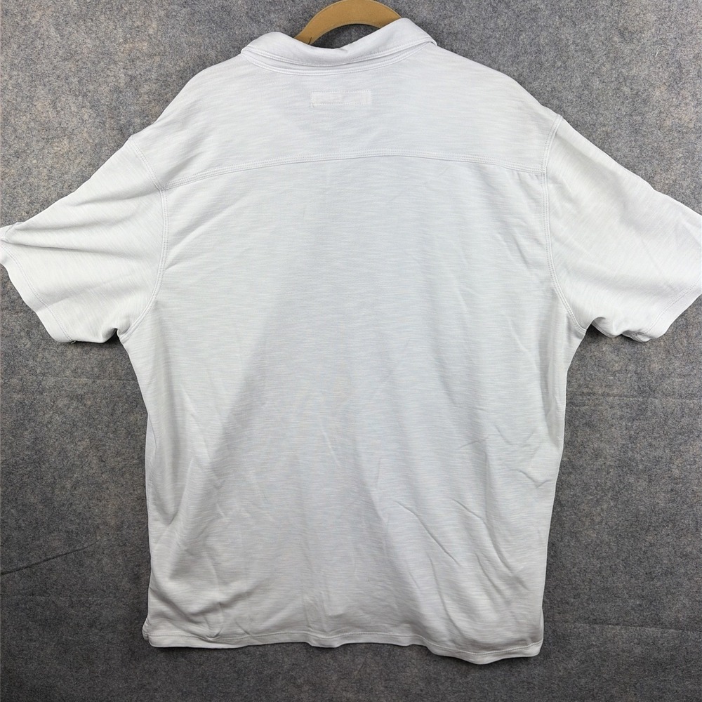 Tommy Bahama Polo Shirt Mens 2XL White Embroidered Polo Golf Casual - Picture 9 of 10